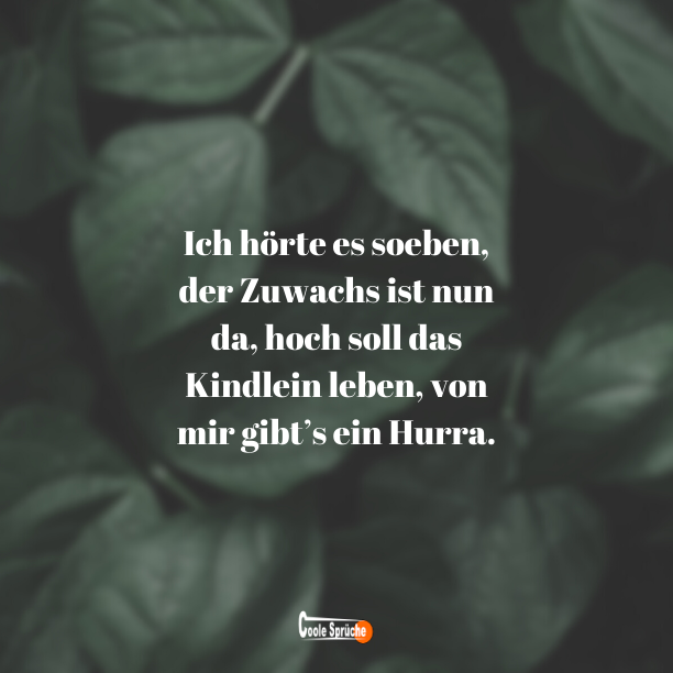 Glückwünsche zur Geburt