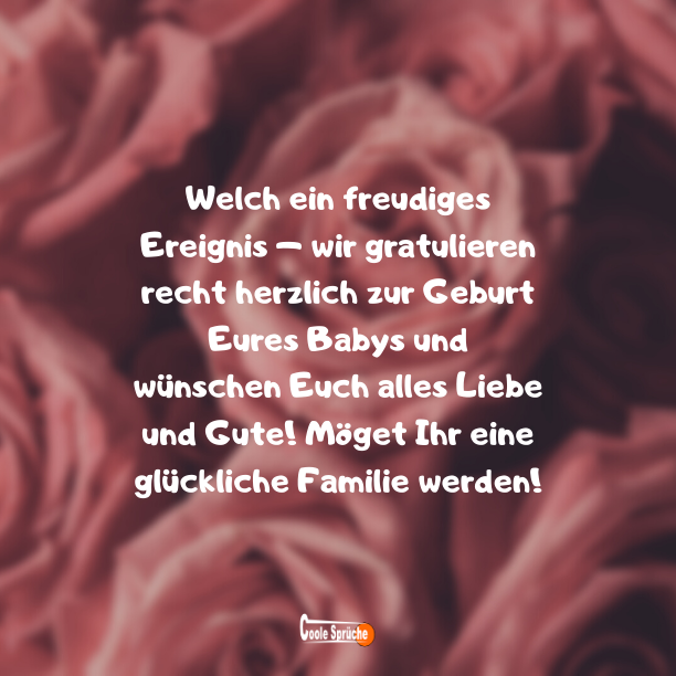 Glückwünsche zur Geburt